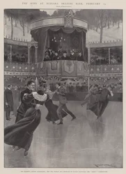 Le roi à la patinoire de Niagara, 13 février